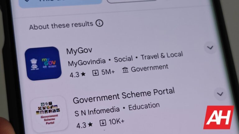 Google Play Store pins 'Government' badge to belonging apps