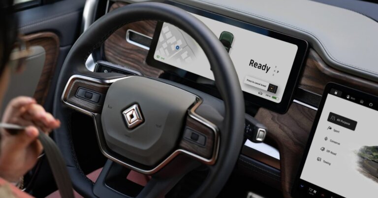 Yes, Rivian uses Android Automotive OS to build its software experience