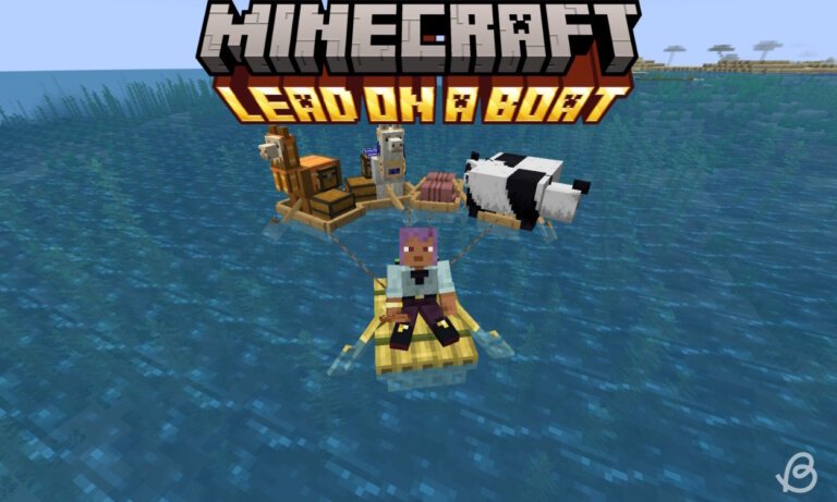 How to Attach Lead to a Boat in Minecraft