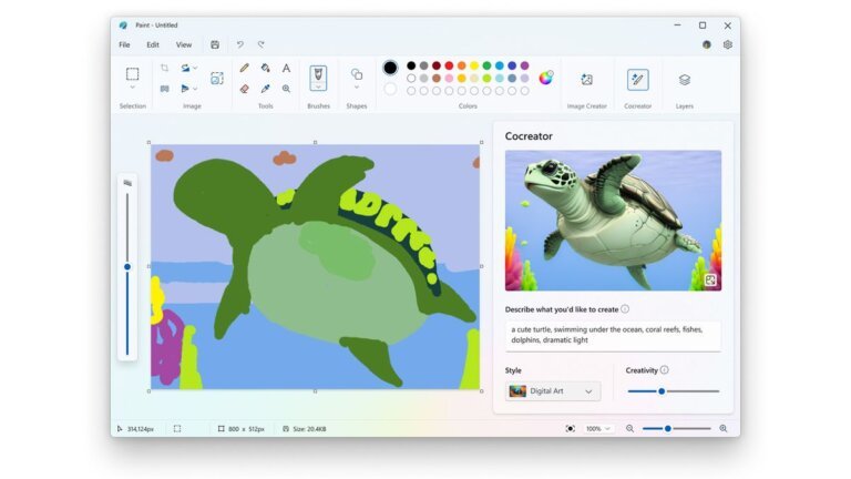 Microsoft's new Paint Cocreator requires an NPU — AI-powered feature requires 40 TOPS of performance and a Microsoft account | Tom's Hardware