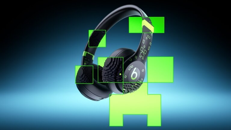 Beats Solo 4 branded with Minecraft imagery arrives July 18