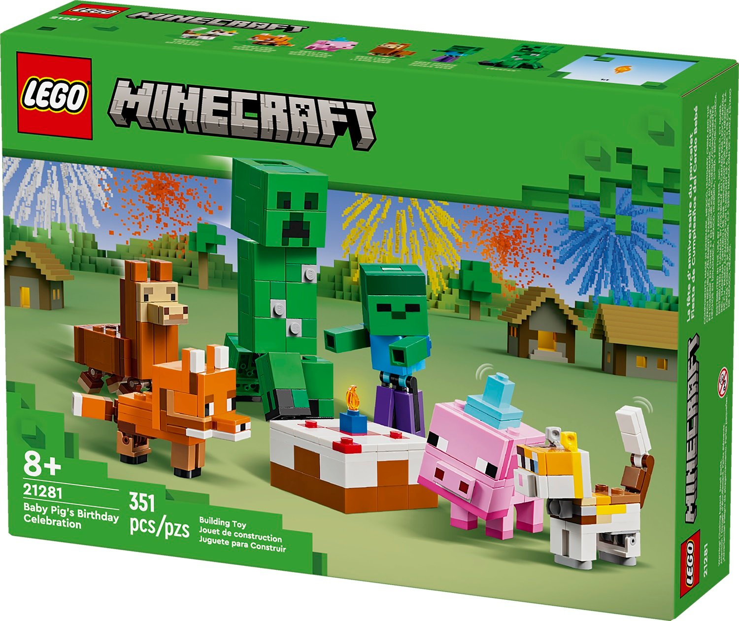 LEGO Minecraft Baby Pig's Birthday Celebration (21281) Revealed at SDCC 2024 - The Brick Fan