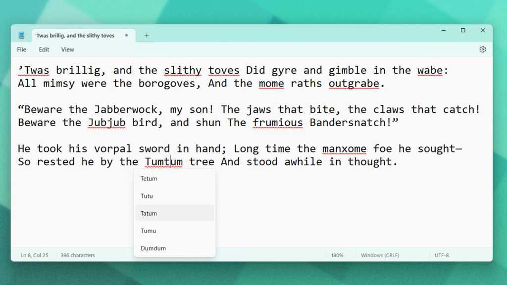 Over 40 years later, Windows’ Notepad finally has spell check
