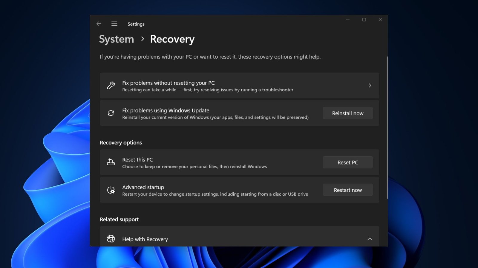 Hands-on: Windows 11’s new Recovery Tool that clean installs the OS using Windows Update