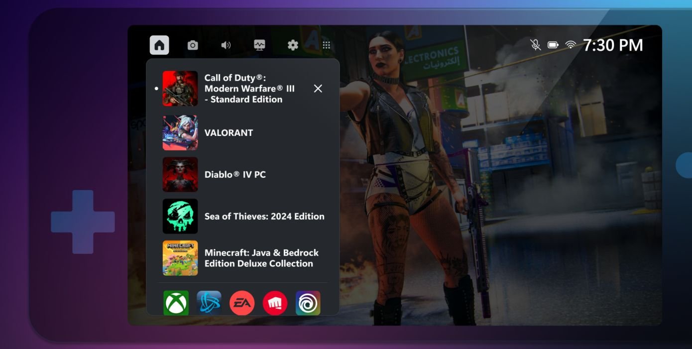Microsoft is shrinking the Xbox Game Bar for Windows handheld gaming PCs - Liliputing