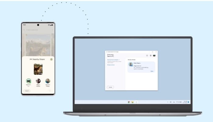Windows rolls out Nearby Share for effortless Android phone connectivity