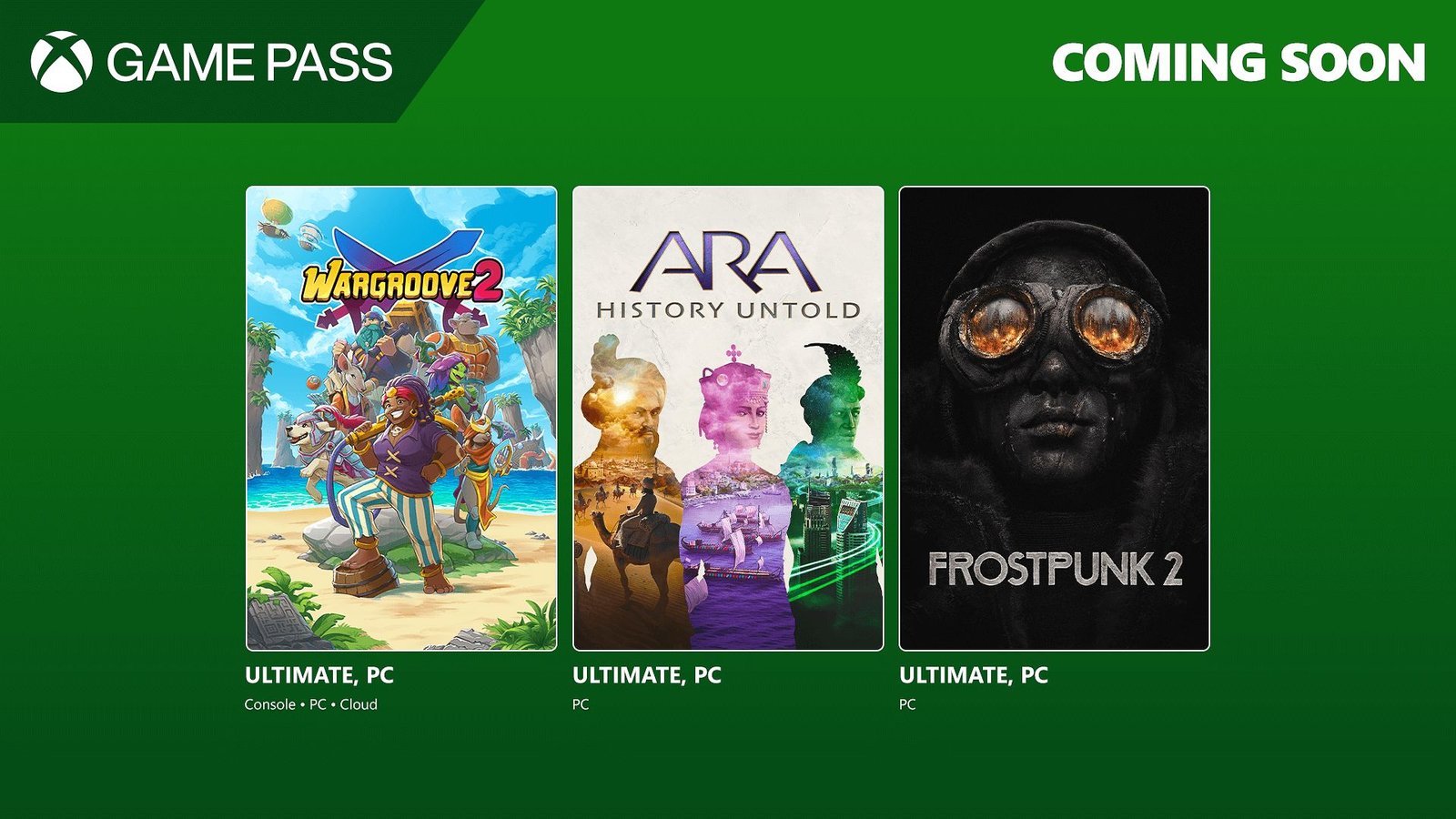 Game Pass adds 3 games, 2 only on PC