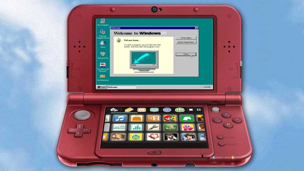 A modder got Windows 95 running on a Nintendo 3DS… very slowly