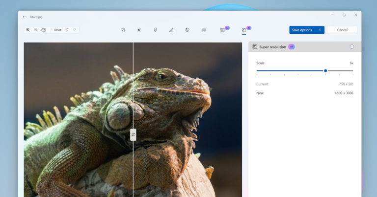 Microsoft Photos update with super resolution begins rolling out to Windows Insiders