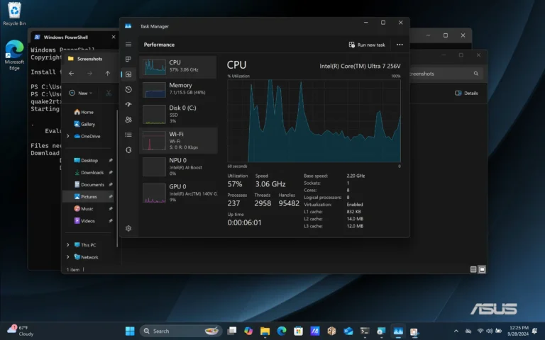 Windows 11 vs. Ubuntu 24.10 Performance For Intel Core Ultra 7 Lunar Lake Review