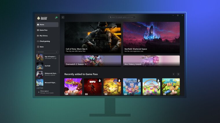 Xbox app on Windows is getting a new Home page with games, deals, recommendations, more