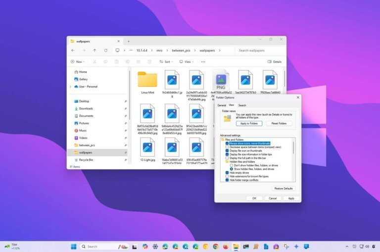 How to disable File Explorer thumbnails on Windows 11