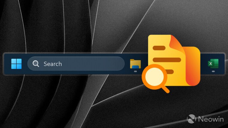 Microsoft is working on the File Search Companion app for Windows taskbar