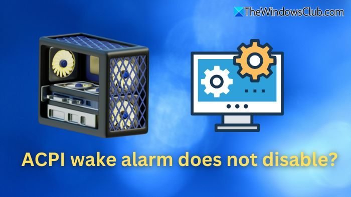 ACPI wake alarm does not disable; How to disable it?