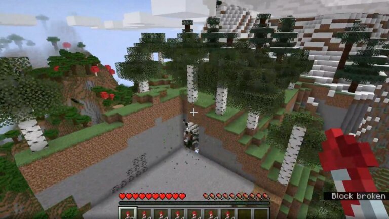 Minecraft player showcases an entertaining way to delete terrain