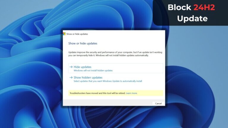 How to block Windows 11 24H2 if it is already downloading