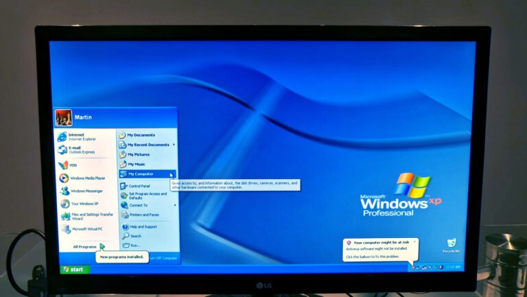 It's possible to run Windows XP on an Apple TV -- and it works like a dream!