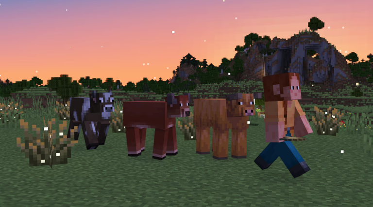 Minecraft gets new cow variants, bush types, and ambient sounds to desert biomes in the latest public testing update