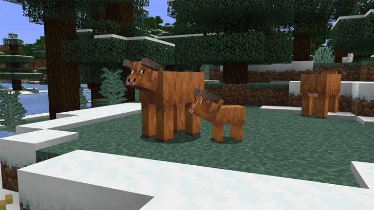 Minecraft is getting "cold cow and warm cow" variants