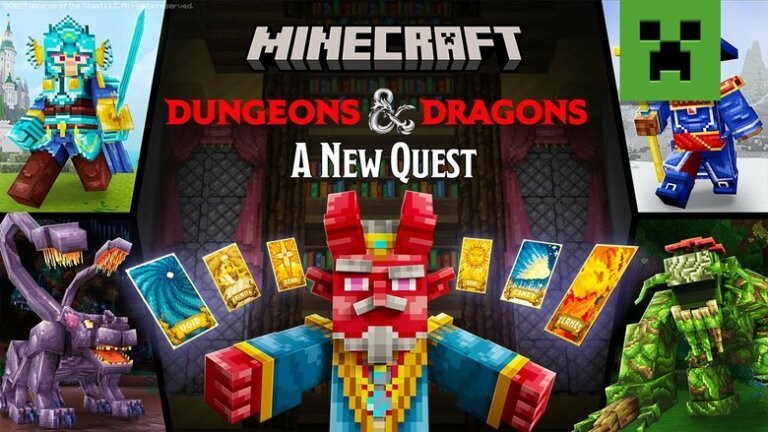 Minecraft sees release of "Dungeons & Dragons: A New Quest" DLC today