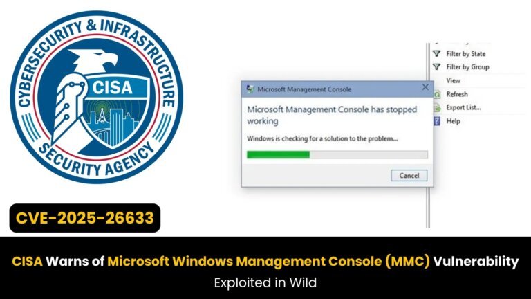 CISA Warns of Microsoft Windows Management Console (MMC) Vulnerability Exploited in Wild