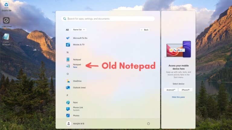 Enable old Classic Notepad in Windows 11 24H2 without AI and modern UI