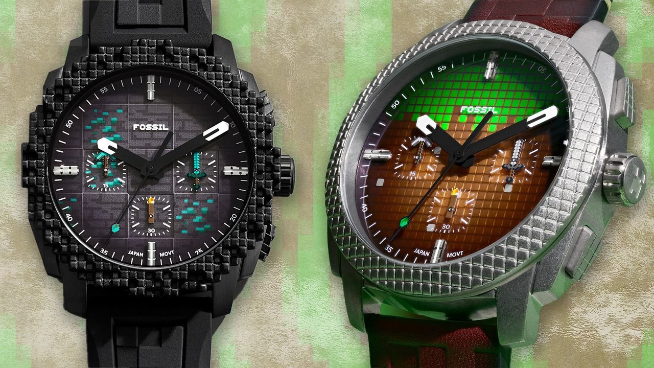 Fossil unveils limited edition Minecraft inspired watches to mark the game’s Hollywood debut