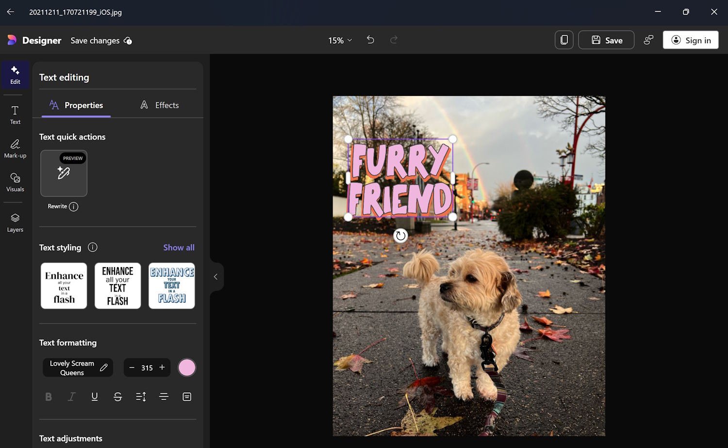 Huge Microsoft Photos update adds amazing new web search with OCR-extracted text feature and makes AI options easier to access