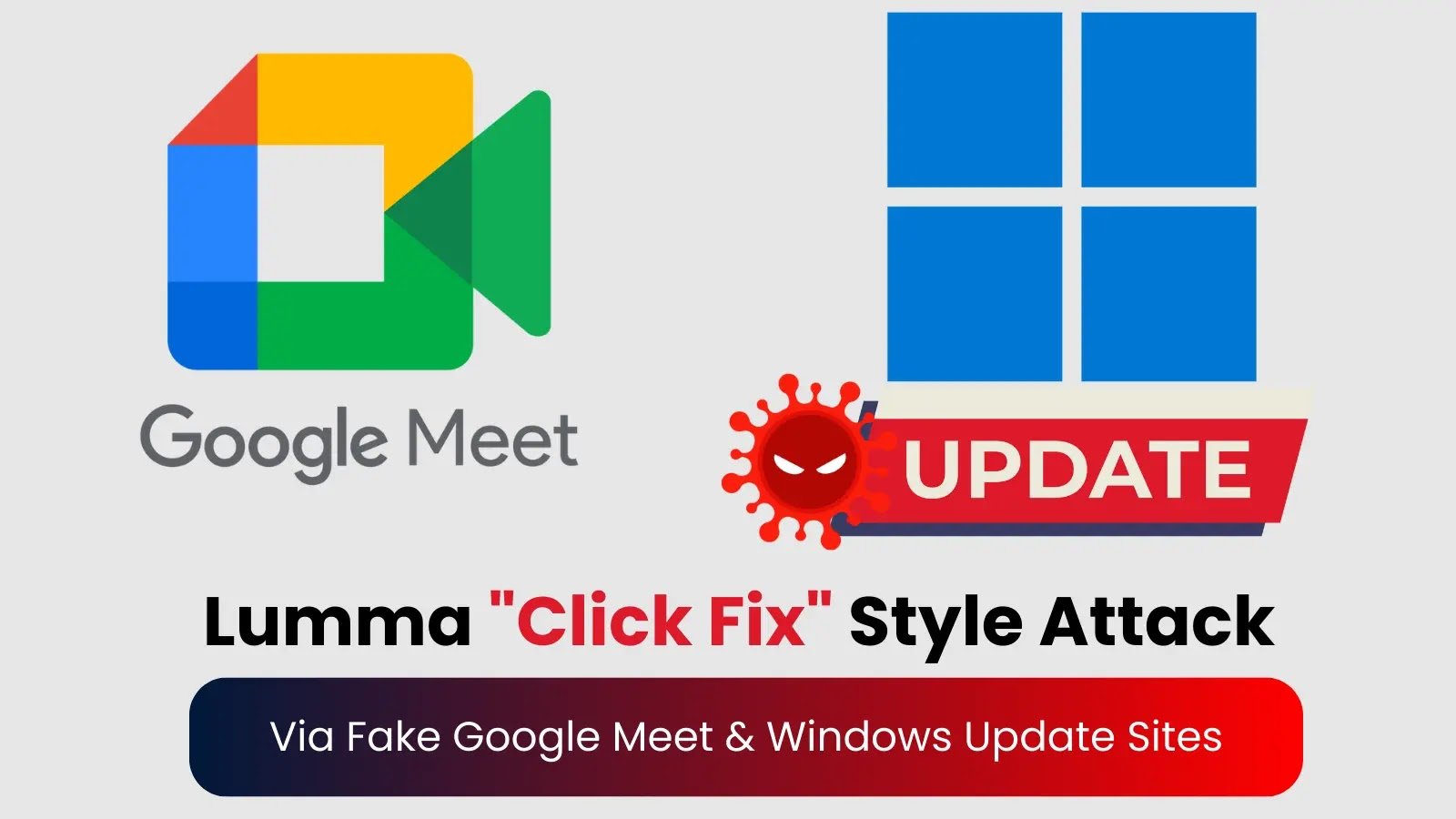 Lumma Stealer Launch "Click Fix" Style Attack via Fake Google Meet & Windows Update Sites