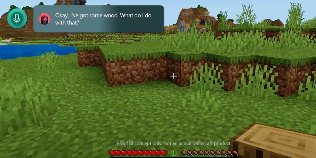 Xbox shows off a gaming version of Microsoft's AI assistant thing that'll show up "at the right moment" and tell you what to do with your wood