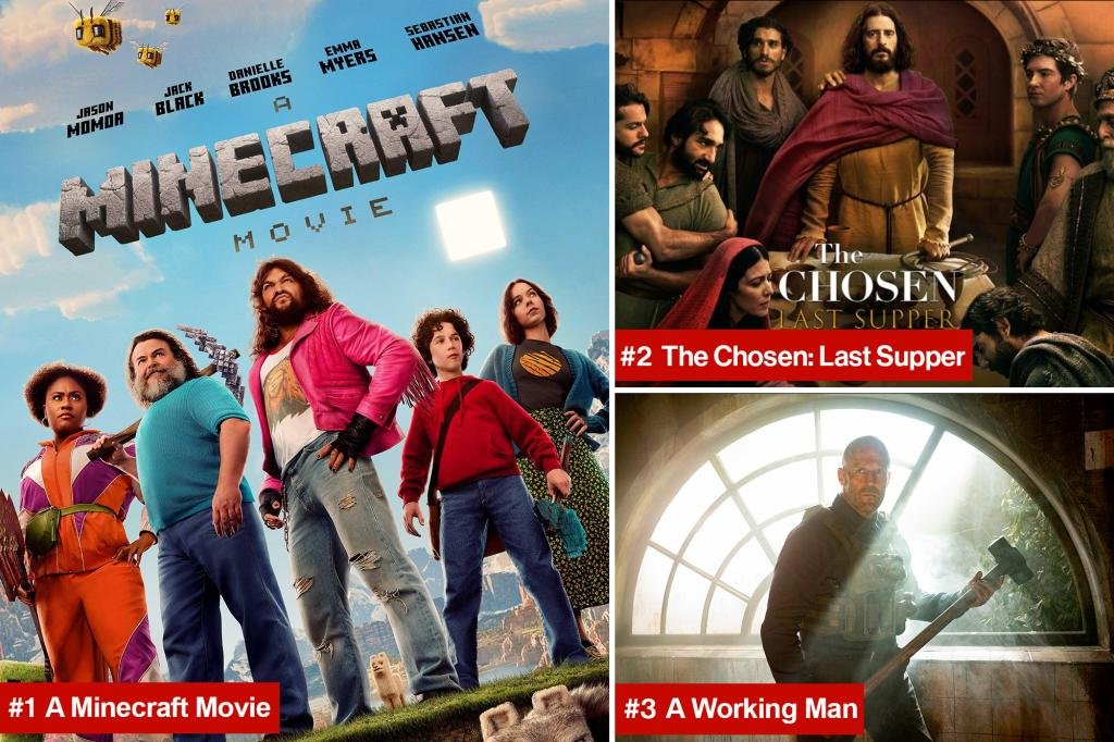 'A Minecraft Movie' struck box office gold, debuting at No. 1