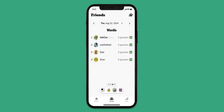 EXCLUSIVE: NYT launches new multi-game leaderboard that lets users share scores