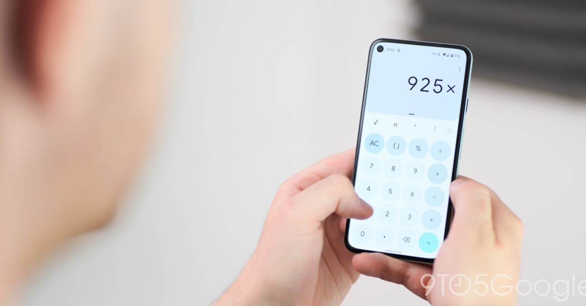 Google Calculator 8.7 rolling out with a spacing tweak