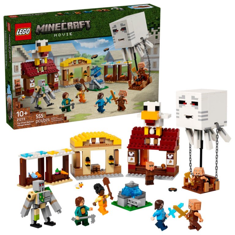 LEGO Minecraft The Ghast Balloon Village Attack (21273) Review