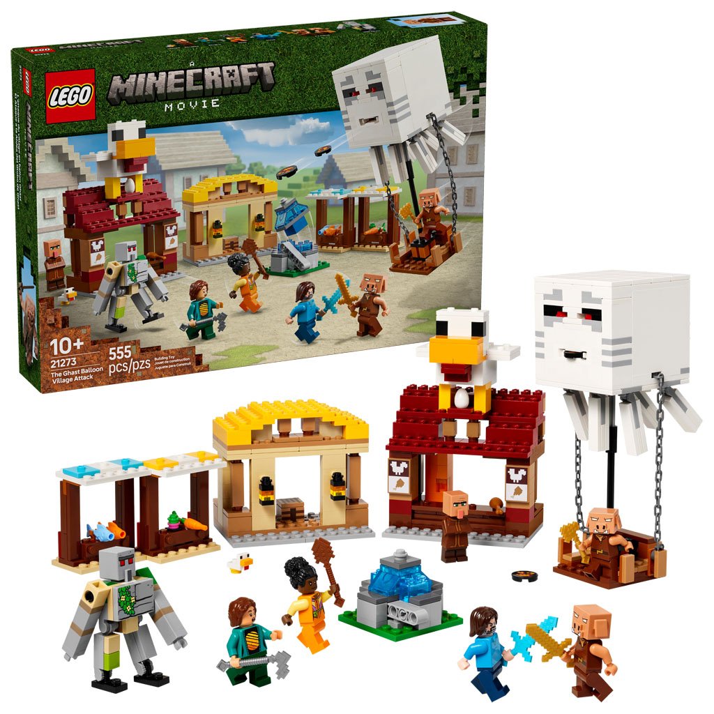 LEGO Minecraft The Ghast Balloon Village Attack (21273) Review