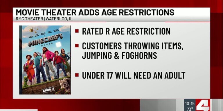 Local movie theater is changing its policy on Minecraft movie