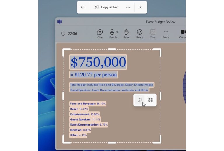 Microsoft brings a new text extraction tool to Windows 11
