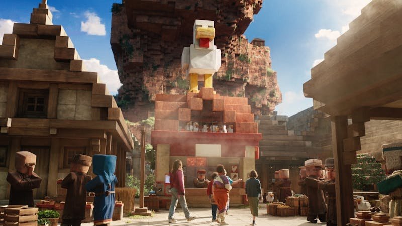Review: ‘A Minecraft Movie’ is unimaginative with an absurdist tone