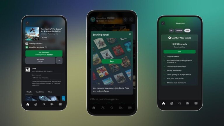 The Xbox app will now let you buy games from your Android phone