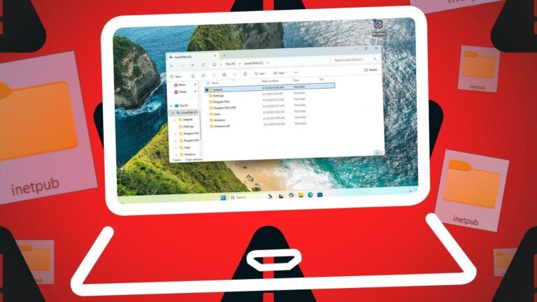Windows warning: Don't delete that weird 'inetpub' folder. Already did? Here's your fix