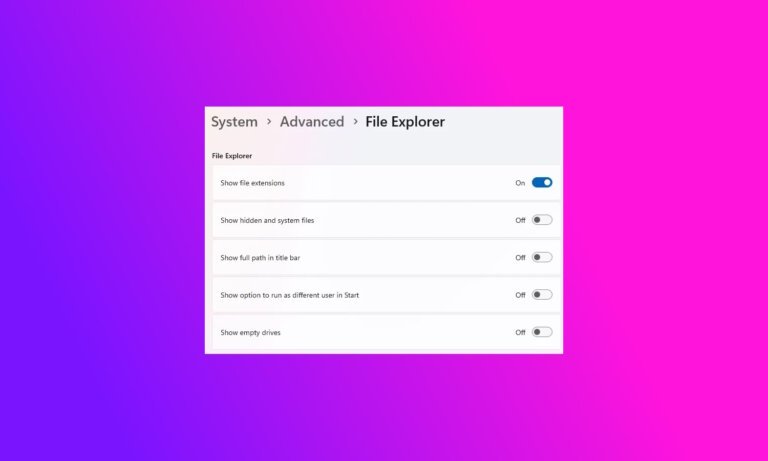 Microsoft is giving Windows 11 power users and developers new Advanced Windows Settings