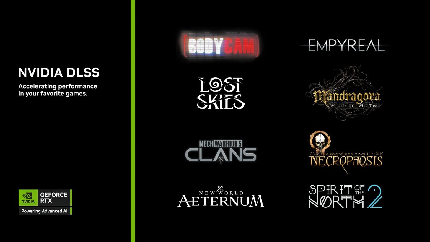 NVIDIA DLSS 4 Multi Frame Generation Is Coming Soon to MechWarrior 5: Clans and New World: Aeternum