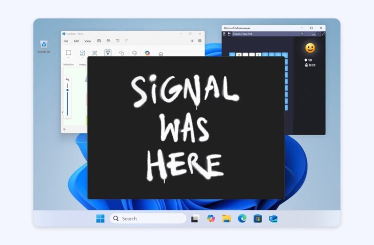 Signal's new Windows update prevents the system from capturing screenshots of chats