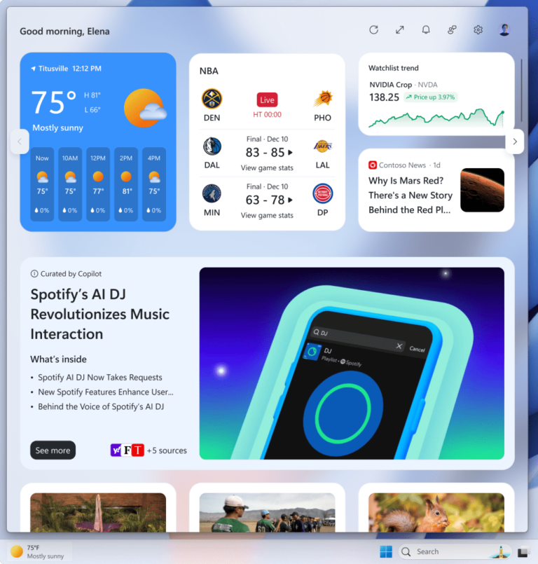 Windows quietly tests AI power management and redesigned Widgets
