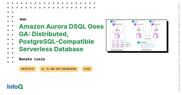Amazon Aurora DSQL Goes GA: Distributed, PostgreSQL-Compatible Serverless Database