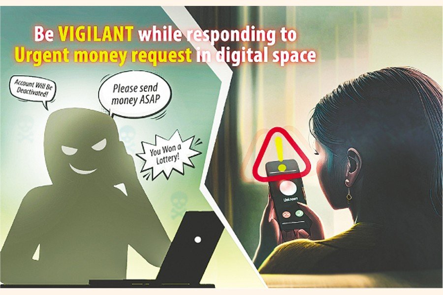 Urgent money requests on messaging apps? Stay alart!