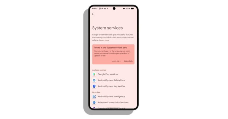 Android getting new ‘System services’ settings page to view, update background Google apps