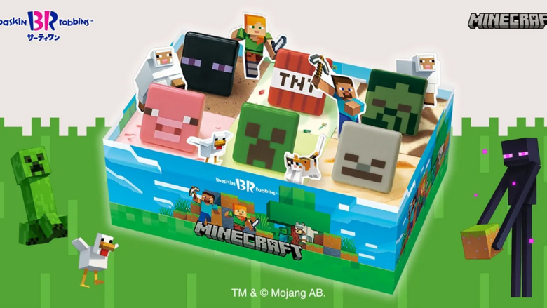 Baskin Robbins getting Minecraft themed ice cream cake in Japan