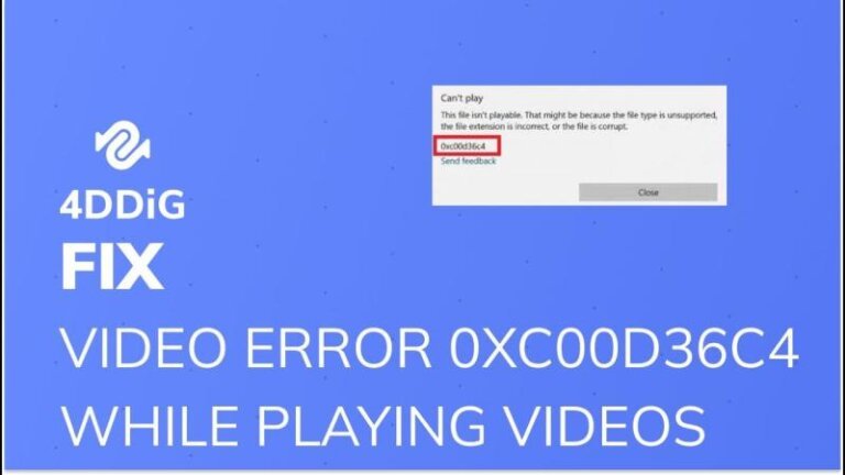Fix Error 0xc00d36c4 in Windows 10/11: 5 Working Methods
