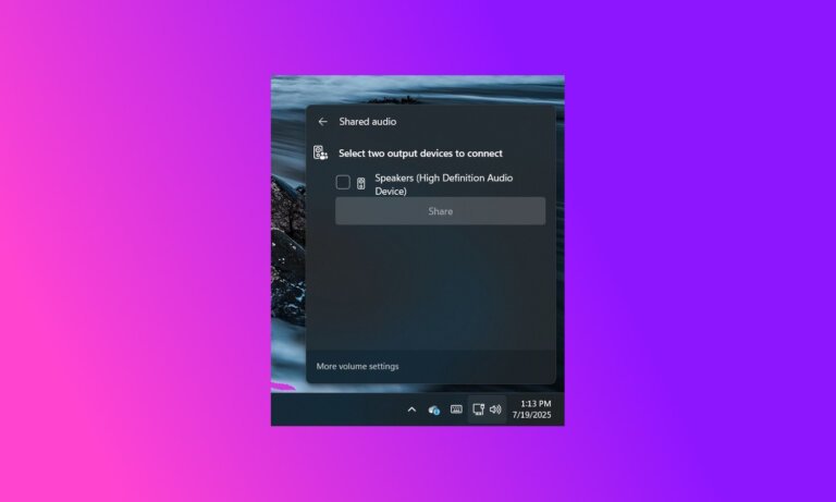 Microsoft makes it easy to play Windows 11 audio through multiple devices